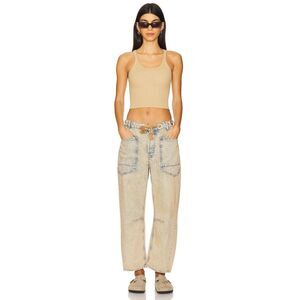 New We The Free Moxie Low Slung Pull On Barrel Wide Leg – Cowboy  Sz 28